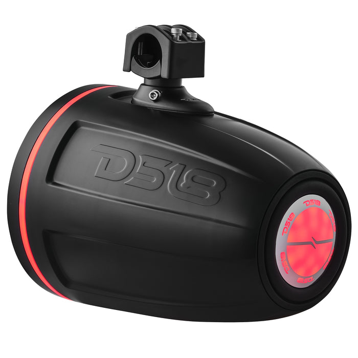 DS18 10" Marine Tower with Integrated RGB LED Lights No Speakers SKU: NXL-X10TP/BK.NS