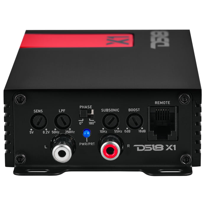 DS18 X 1-Channel Ultra Compact Class D Amplifier 300 Watts Rms @ 1-Ohm SKU: X1