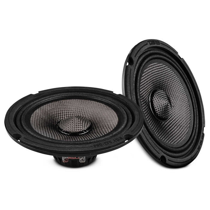 DS18 6.5” Slim Motorcycle & Motorsports Loudspeaker With Neodymium Magnet and Water Resistant Carbon Fiber Cone | 4-Ohm 150W RMS SKU: PRO-CF6.4SLN