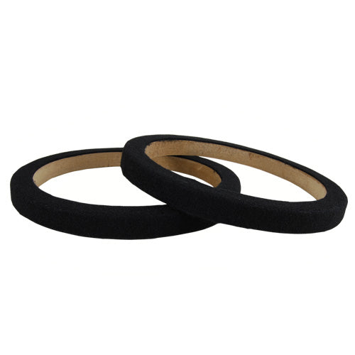 Nippon MDF Speaker Ring with Black Carpet Extension Pair (8-inch x 5/8-inch) – Model RING08CBK