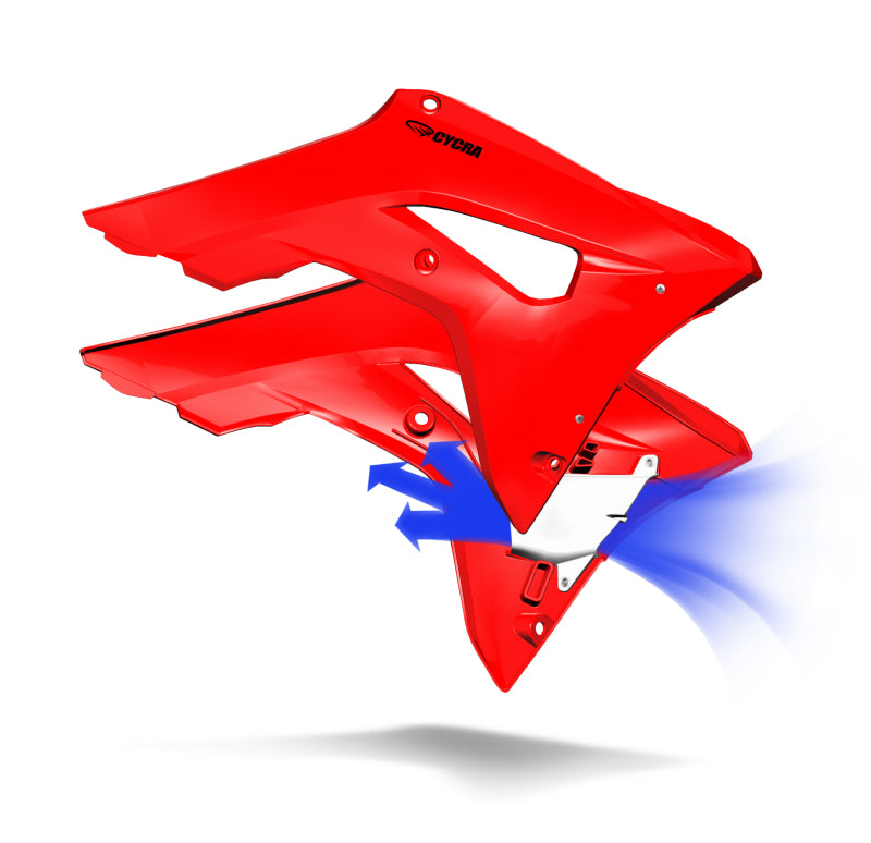 Cycra Factory Intake Radiator Shroud w/Extension - Red