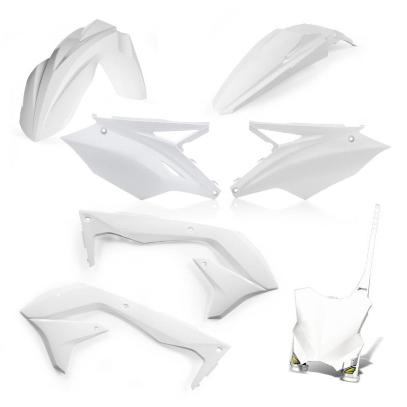 Cycra 5-Piece Replacement Kit Kawasaki - White