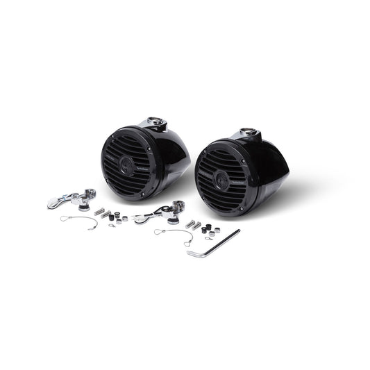 Rockford Fosgate RM1652W-MB Black 6.5” Motorsport Cage Speakers- 75 Watts Rms, 150 Watts Peak, H 7.9”X W 7.1”X D 7.1”