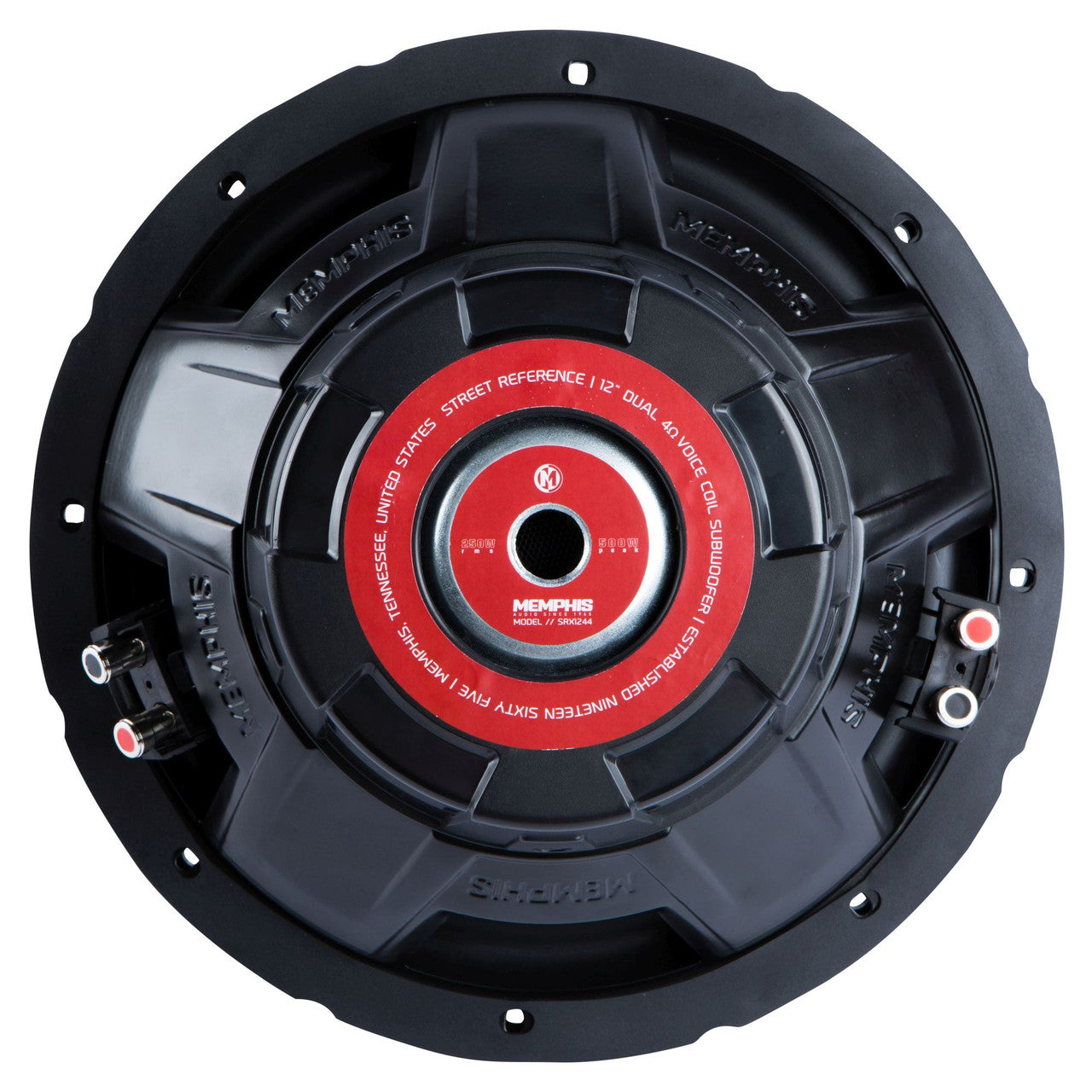 Memphis SRX1244V 12" Street Reference Dual 4-Ohm Subwoofer - 250 wRMS - View 4