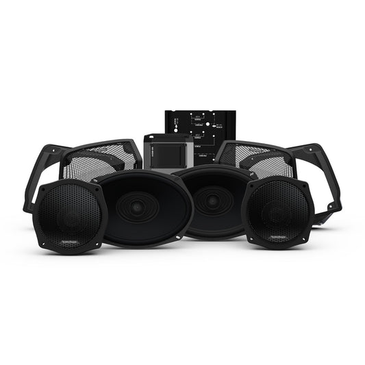 Rockford Fosgate HD9813SG-STG3 Stage-3 Amplified 4-Speaker M5 Audio Kit Compatible With Select 1998-2013 Street Glide & Electra Glide Motorcycles