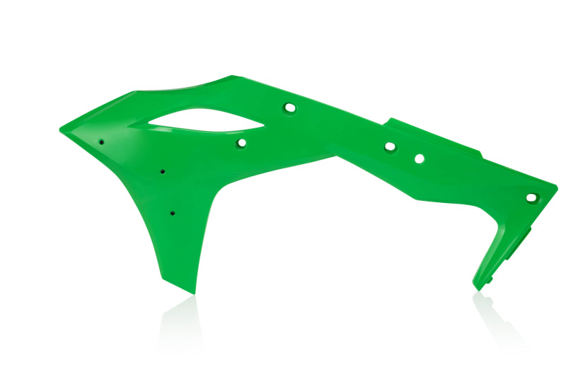 Cycra Powerflow Radiator Shrouds Kawasaki - OEM Green