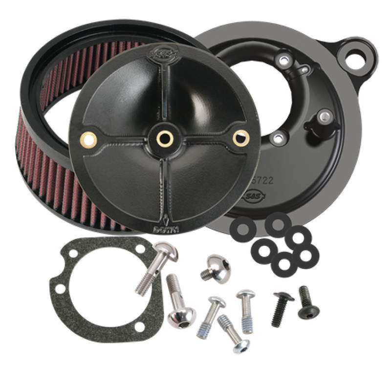 S&S Cycle 2017+ M8 Models 4.320in Bore 4.840in 4.500in Stroke Cylinder Kit - Black no Highlight
