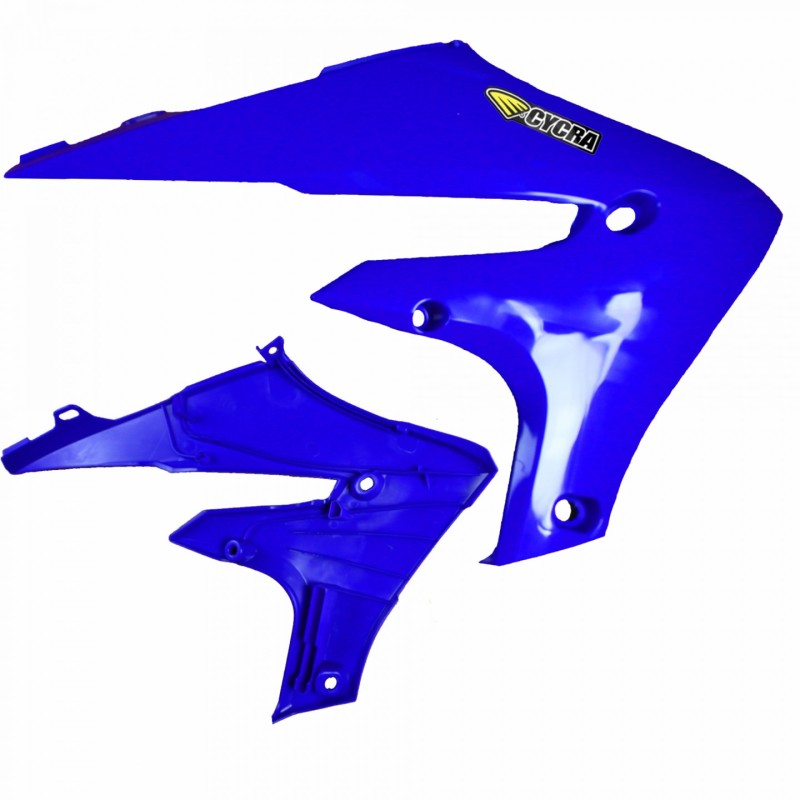 Cycra Powerflow Intake Radiator Shrouds Yamaha - Blue