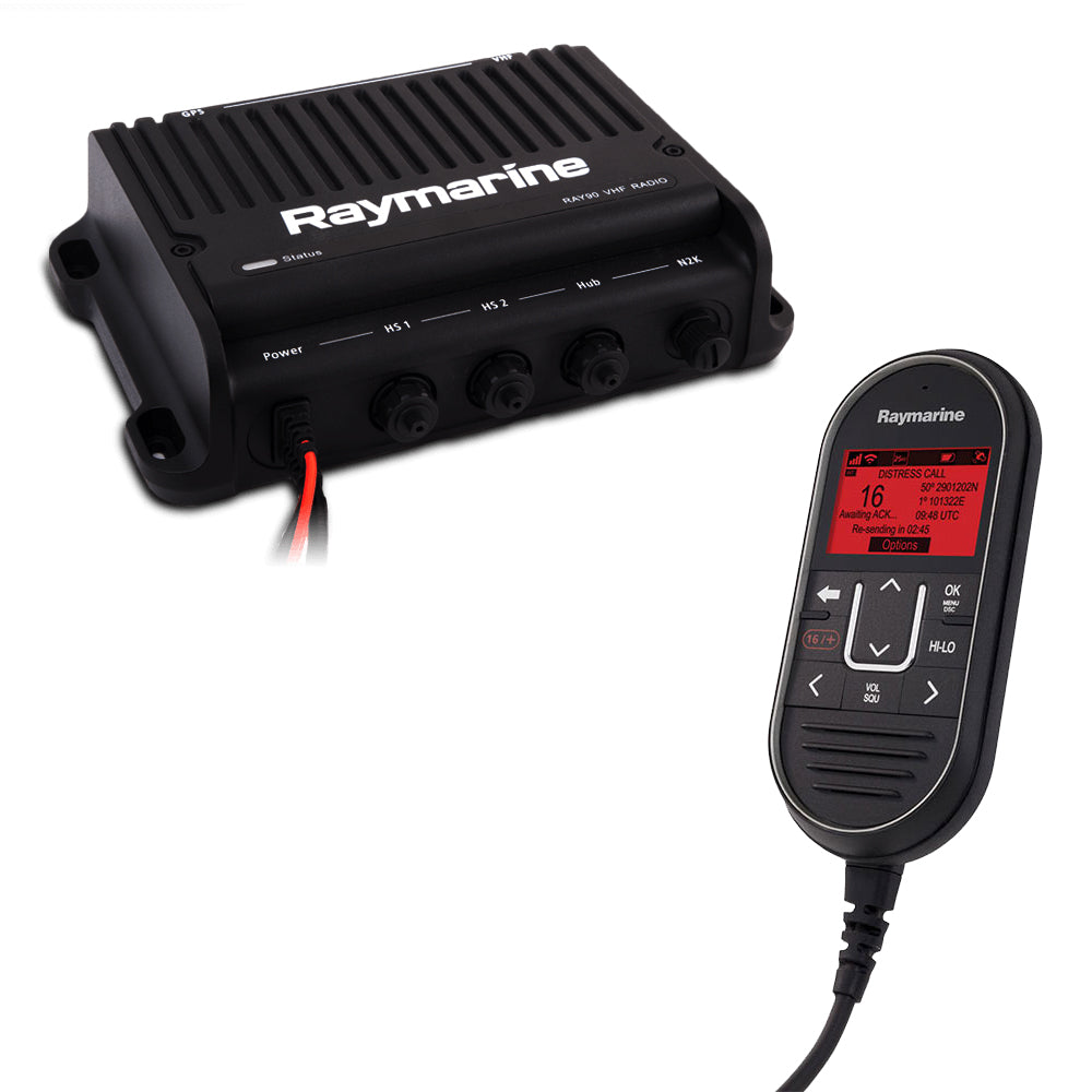 Raymarine Ray90 Modular Dual-Station VHF Black Box Radio System - View 1