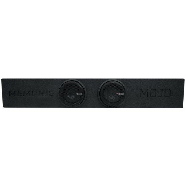 Memphis MJMEFORD8D1V2 Memphis Audio MJMEFORD8D1V2 Ported enclosure with two 8" MOJO Mini subwoofers — fits select 2009-up Ford trucksV