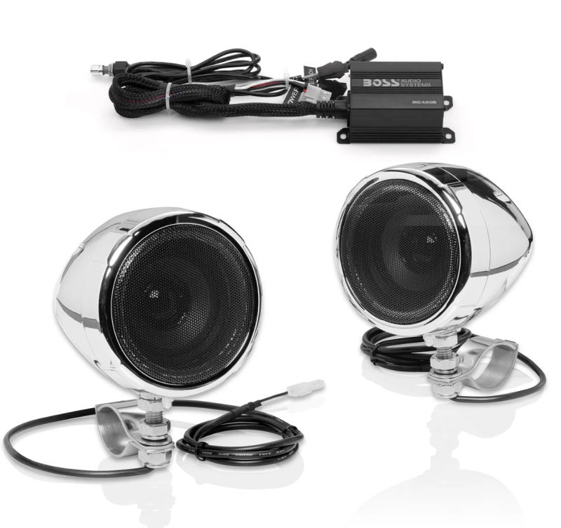 BOSS Audio Systems Motorcycle Speaker Amplifier/ Bluetooth/ 3in Speakers - View 1