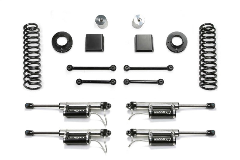 Fabtech 2020 Jeep Gladiator JT 6 Cyl 4WD 3in Sport System w/DL 2.25 Resi Shocks
