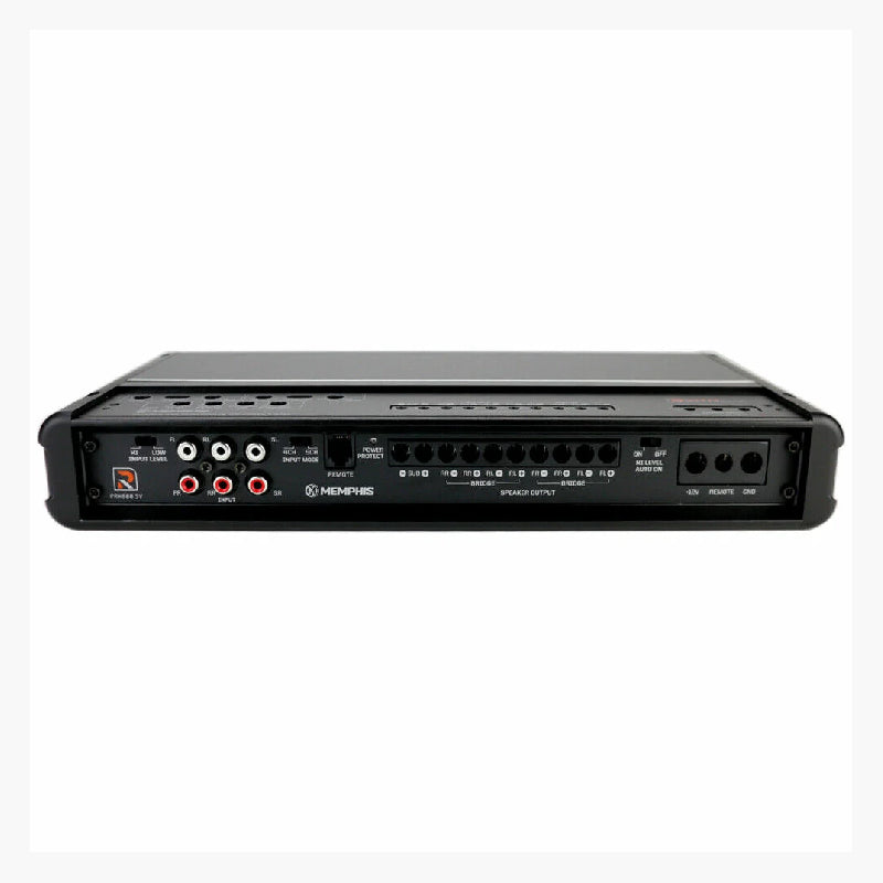 Memphis PRX800.5V2 Power Reference Series 800Wx2 RMS @2Ohm Class D 5-Channel Amplifier with Bass Remote