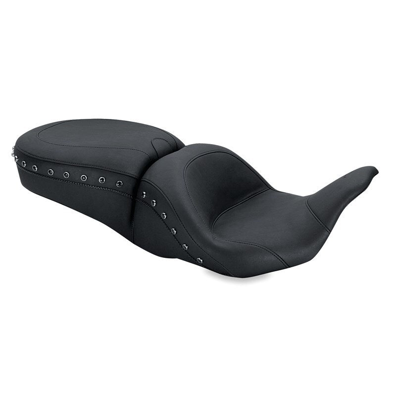 Mustang Motorcycle Low Down Touring Seat-Blk Stud