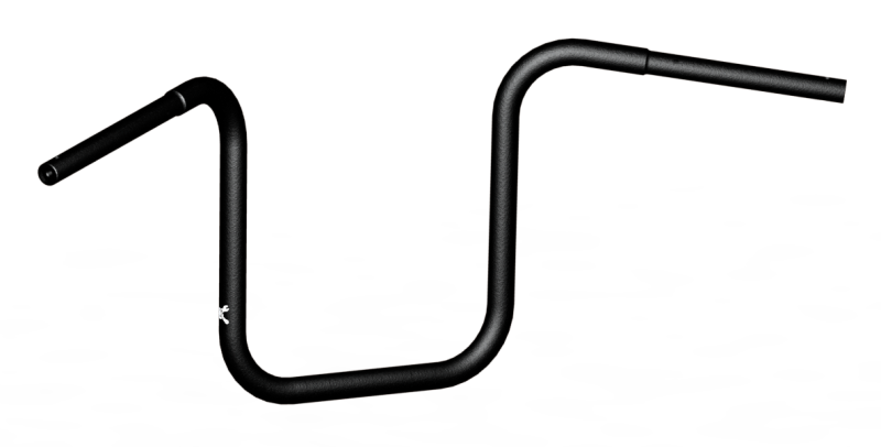 Burly Brand Ape Hanger Handlebar 12in - Black