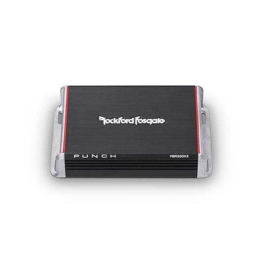 Rockford Fosgate PBR300X2 2 Channel Amplifier - 100x2 @ 4-Ohm, 150x2 @ 2-Ohm, 300x1 @ 4-Ohm Bridged