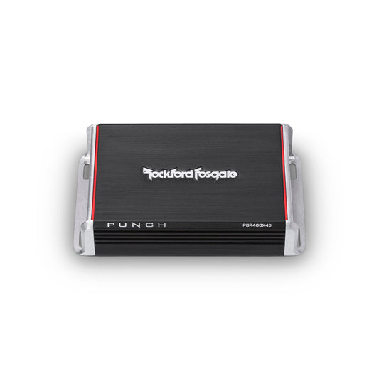 Rockford Fosgate PBR400X4D 4 Channel Amplifier - 50x4 @ 4-Ohm, 100x4 @ 2-Ohm, 200x2 @ 4-Ohm Bridged