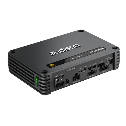 Audison  AF C4.10 bit FORZA Series 90W x 4 RMS @4Ohms, 600W Max Power Class D 4-Channel Amplifier with 10 Channels DSP