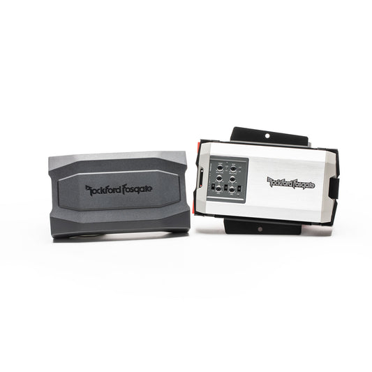 Rockford Fosgate RFK-HDRK Complete Amp Install Kit Compatible With 1998+ Harley Davidson® Road King Motorcycles, Includes Bluetooth Streaming Module
