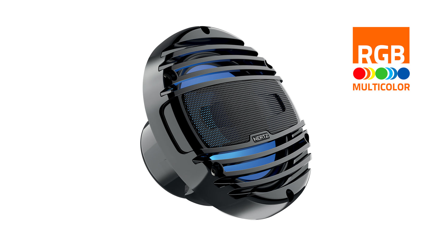 Hertz Marine HMX 6.5-LD-T (W/C) 6.5in. Speakers Coax W/ RGB LED Lights