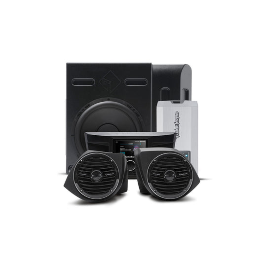 Rockford Fosgate YXZ-STAGE3 400 Watt Stereo, Front Lower Speaker, And Subwoofer Kit Compatible With Select Yxz Models
