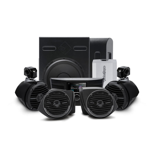 Rockford Fosgate YXZ-STAGE 4 400 Watt Stereo, Front Lower Speaker, Subwoofer, & Rear Speaker Kit Compatible With Select Yxz Models