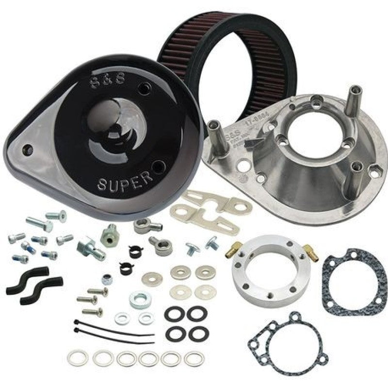 S&S Cycle Air Cleaner Kit Teardrop CV/EFI - Black