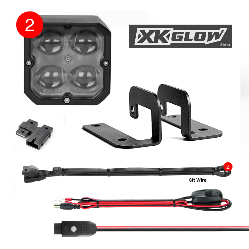 XKGLOW C3 Cube Fog Beam Rgb Kit