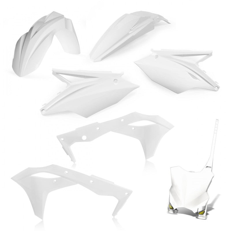 Cycra 5-Piece Replacement Kit Kawasaki - White