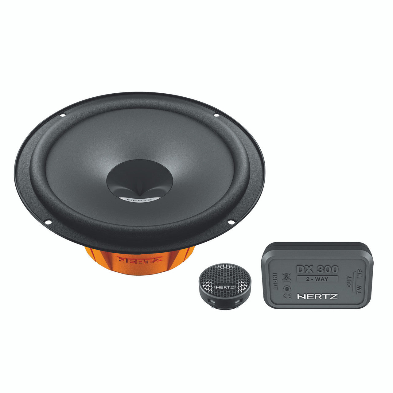 Hertz DSK 165.3 Component Speaker Kit 6.5" 2-Way: DV 165.3 + DT 24.3 + DX 300 + Grilles