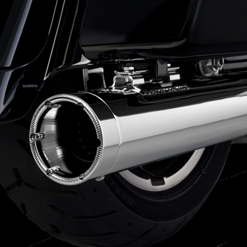 Vance and Hines Monster Round Slip-Ons Chr