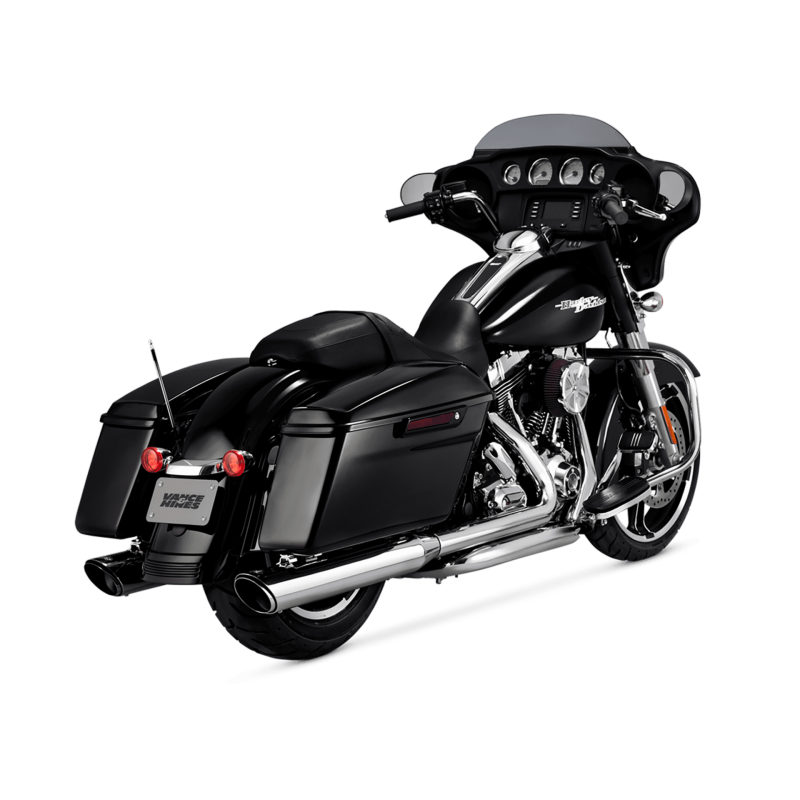 Vance and Hines Twin Slash Round Slip-Ons Chr