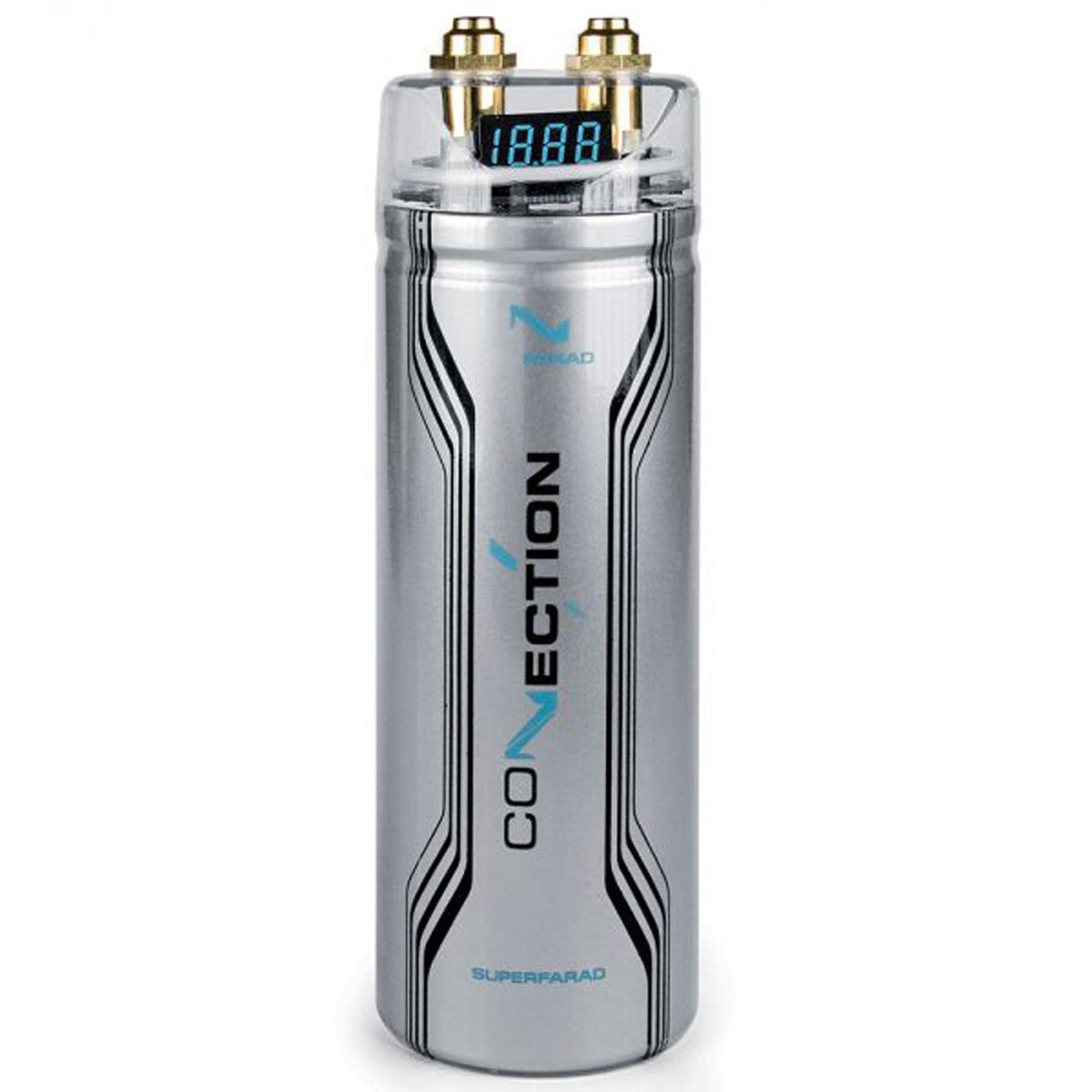 Connection FSF 1.0 DGT.1 Capacitor 1.0 farad with digital volt meter