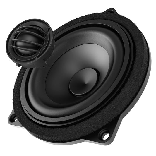Audison APBMW K4E KIT  Prima Series 4 inch (100mm) 2-Way Component Speaker Set TW + MID + ACC LargeBasket