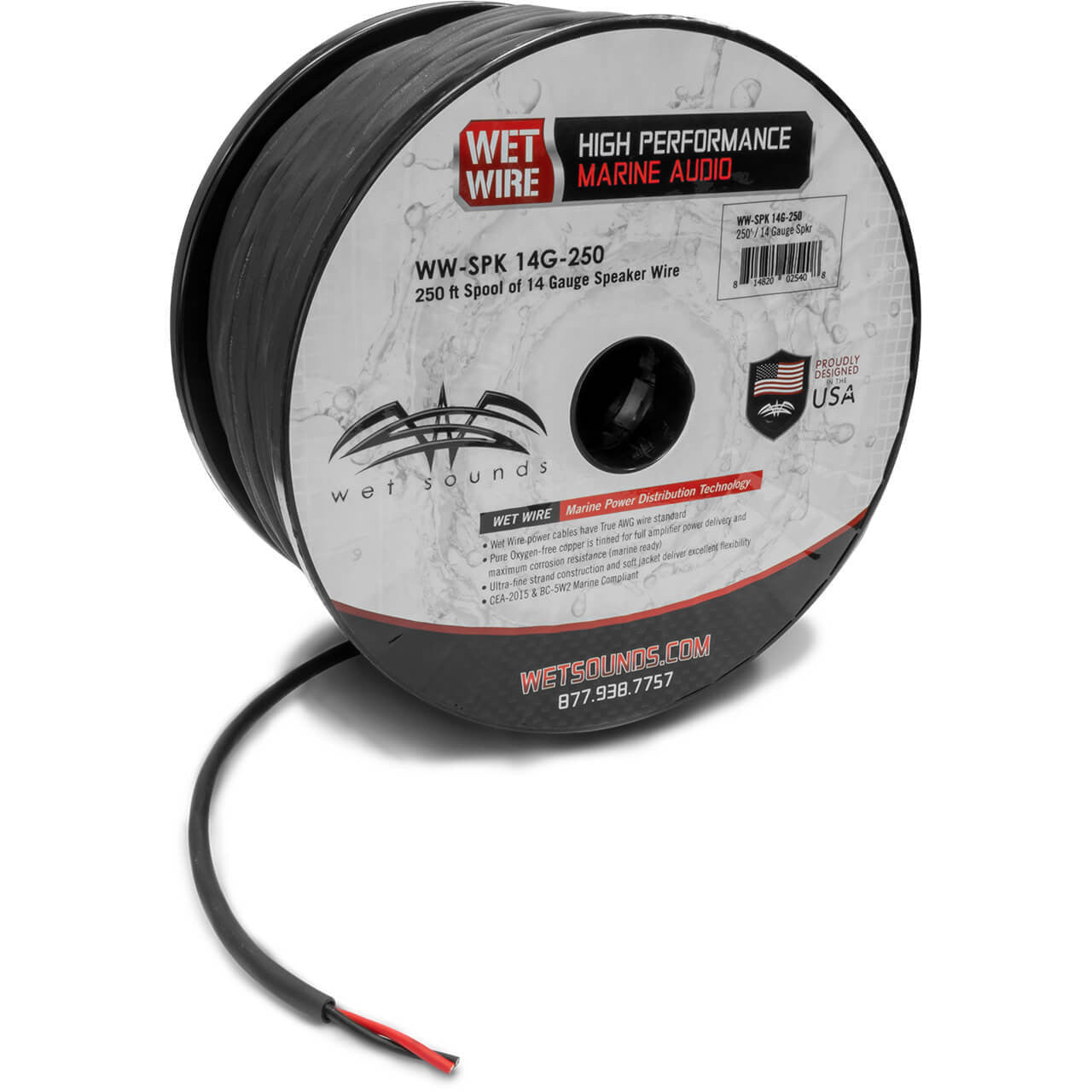 Wet Sounds WWX-SPK 14G-250 WWX-SPK 14G-250 | Wet Sounds Frosted 14 Gauge Speaker - View 3