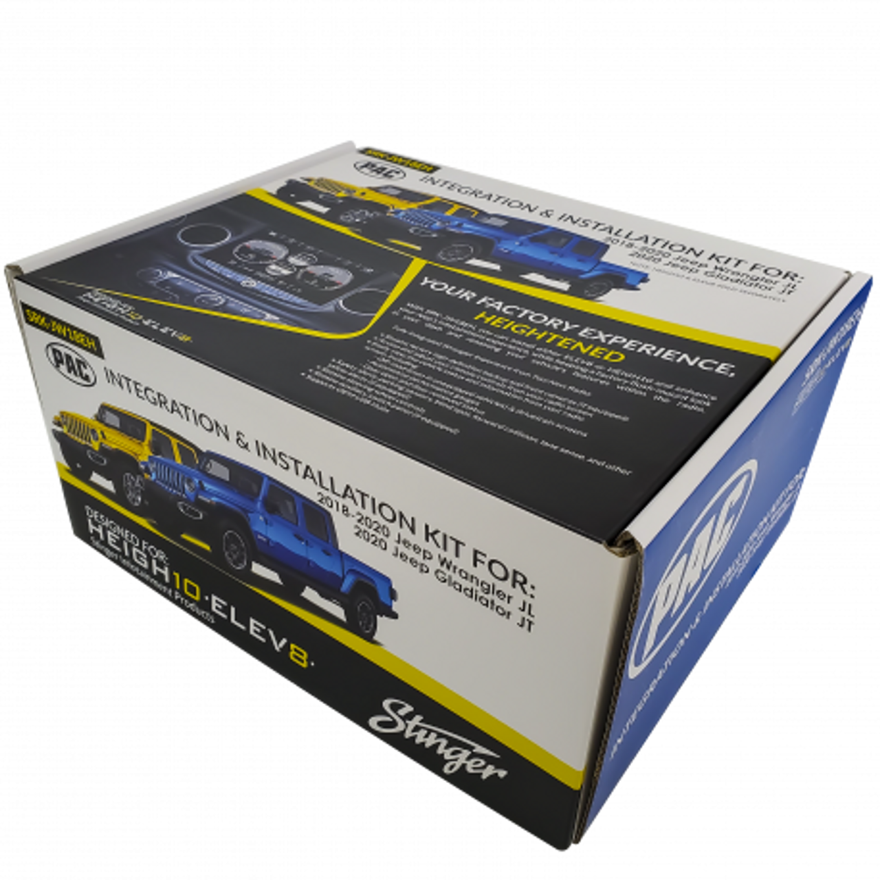 Stinger SRK-JW18EH ELEV8 & HEIGH10 Installation Kit for Wrangler JL 2018+ & Gladiator 2020+