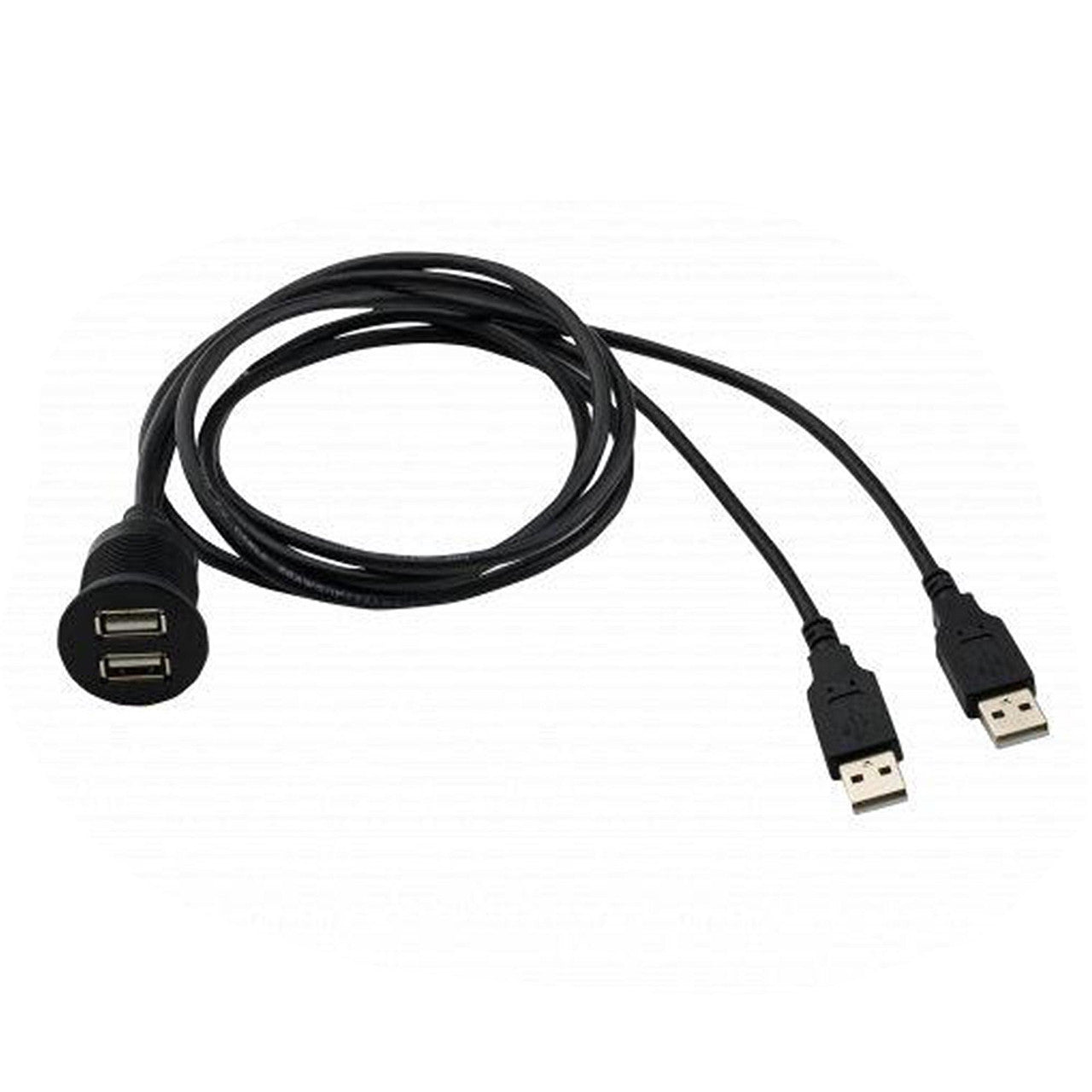 Stinger SSUSB2 Stinger SSUSB2 Panel Mount Dual USB Cable With Multi Mount Accessories 4ft