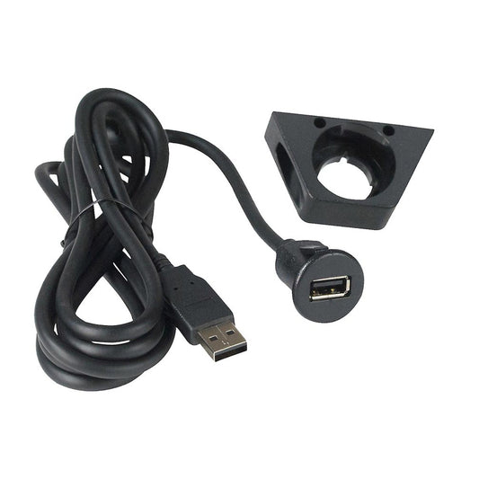 Stinger USBDMA6 Extension Cable To USB-A, 6 ft., Dash Mount Bracket