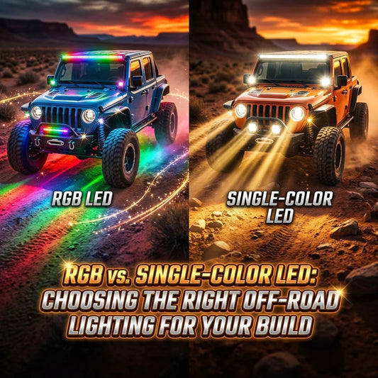 RGB vs. Single-Color LED: Choosing the Right Off-Road Lighting for Your Build