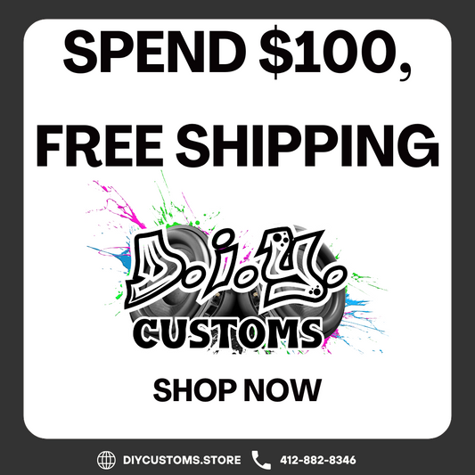 Unlock Free Shipping on Orders Over $100 at DIYCustoms.Store!