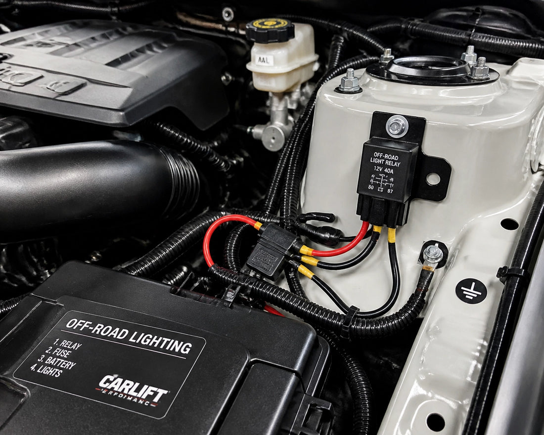 Engine bay relay wiring