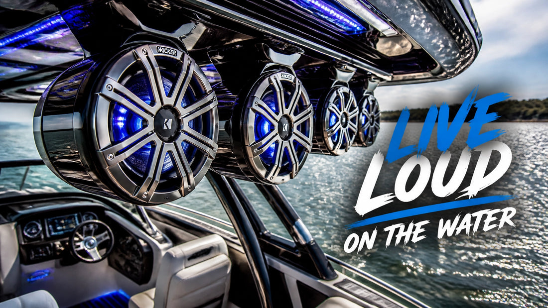 Pontoon boat audio upgrade setup