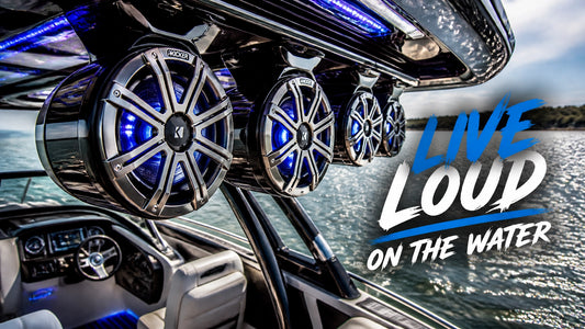 Pontoon boat audio upgrade setup