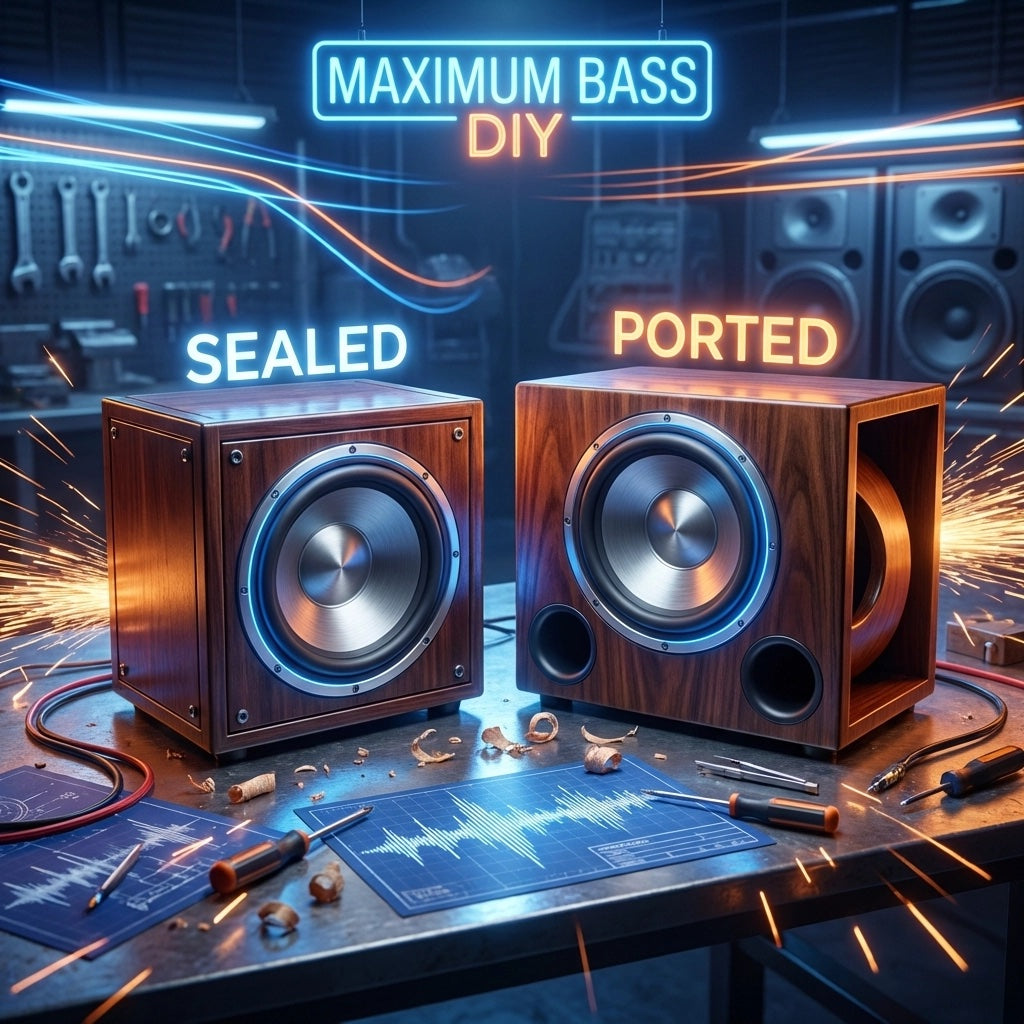 Custom Subwoofer Enclosures: Sealed vs Ported Designs for Maximum Bass (Easy DIY Guide)