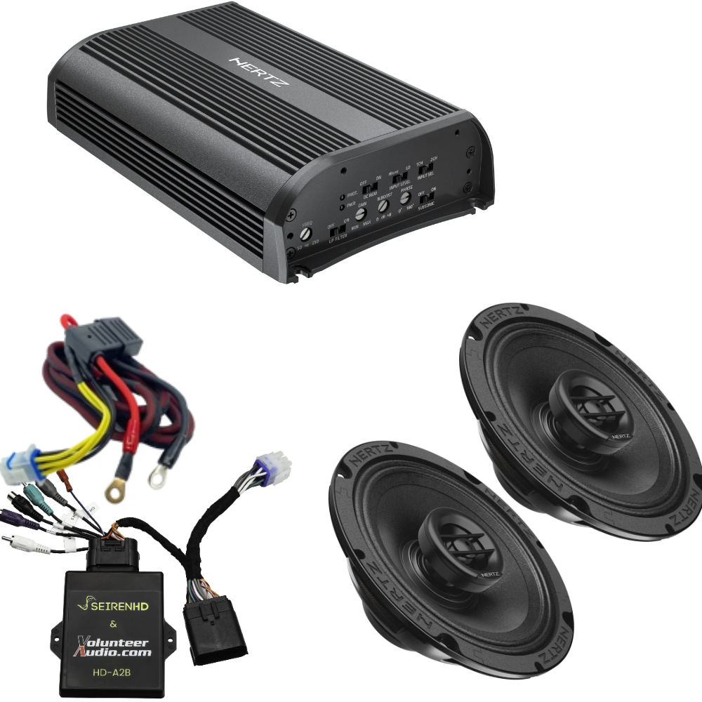 Hertz HSP1-24 A2B 2024 Harley Davidson Plug and Play 2 Front Speaker Kit