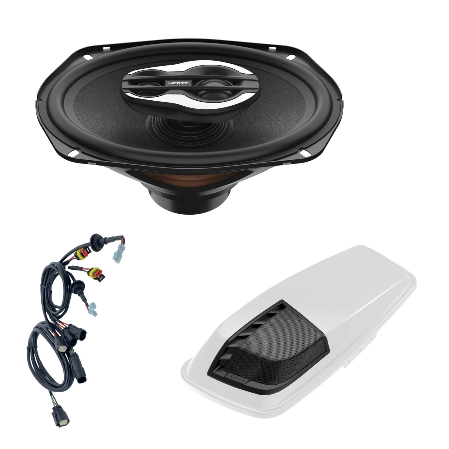 Hertz HSP14H 6x9 2014-2023 Harley Davidson Plug and Play 2 Rear Speaker Kit