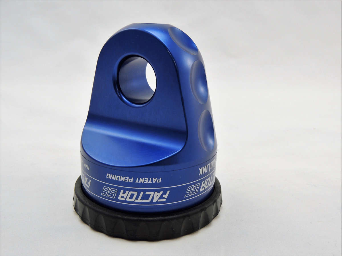Factor 55 - 00015-02 - Winch Shackle - ProLink Winch Shackle Mount Assembly Blue