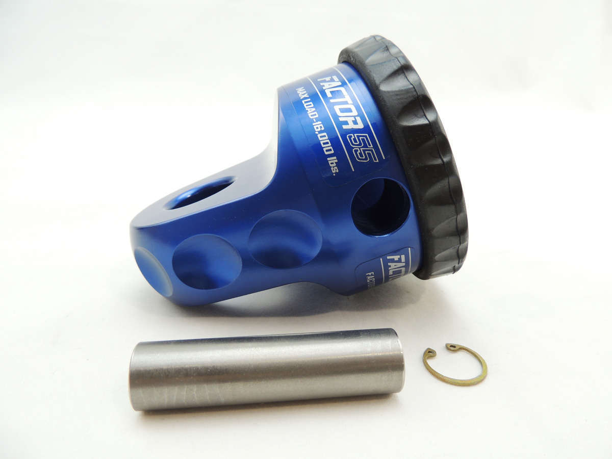 Factor 55 - 00015-02 - Winch Shackle - ProLink Winch Shackle Mount Assembly Blue