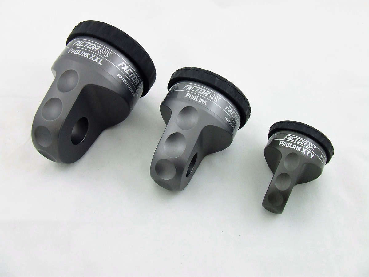 Factor 55 - 00015-06 - Winch Shackle - ProLink Winch Shackle Mount Assembly Gray