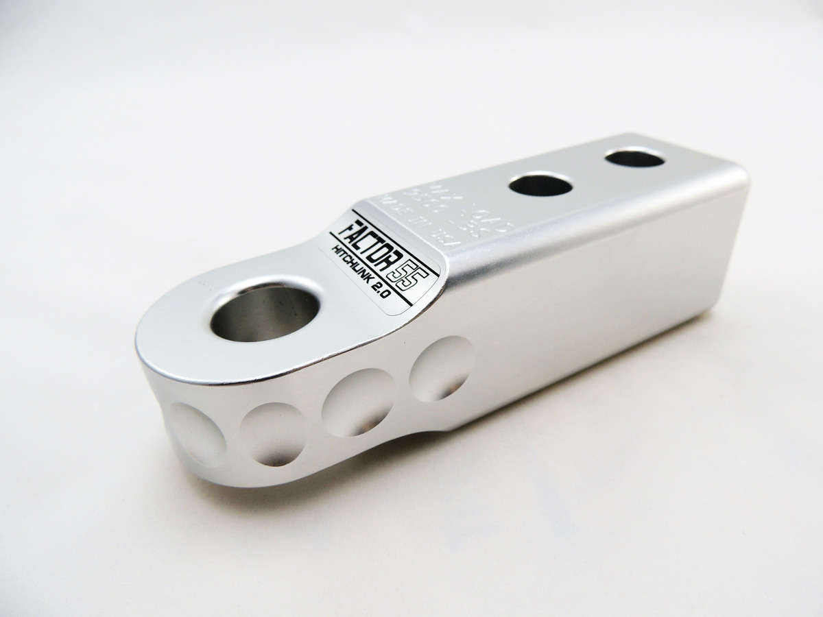 Factor 55 - 00020-05 - Winch Shackle - HitchLink 2.0 Reciever Shackle Mount 2 Inch Receivers Silver